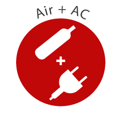 Air and electric pallet dispenser